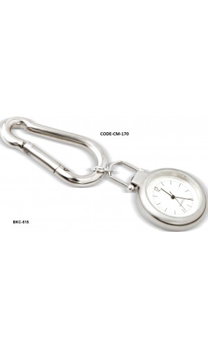 Carabiner Key Chain With Watch